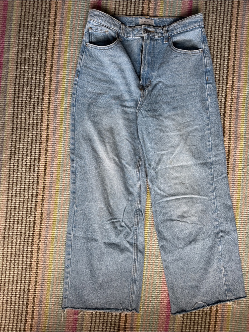 Light Wash Straight Leg Jeans